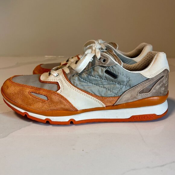 Geox Respira Sandro ABX Sneakers Orange Amphibiox Size 7 - Picture 4 of 16